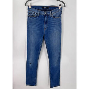 Hudson Los Angeles Barbara High Rise Super Skinny Denim Stretch Lyocell Jeans 27